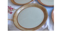 Sial Stoneware Large Dinner Plates 10 3/8"